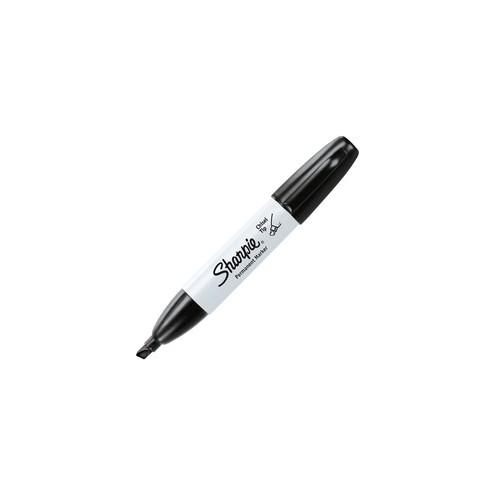 Sharpie Large Barrel Permanent Markers - Wide Marker Point - Chisel Marker Point Style - Black Alcohol Based Ink