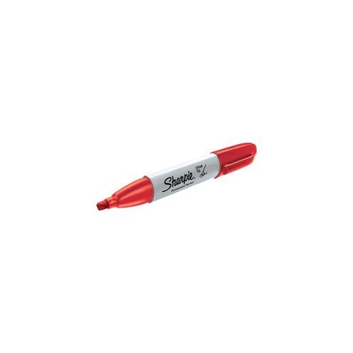 Sharpie Chisel Tip Permanent Marker - Chisel Marker Point Style - Red Alcohol Based Ink - 1 / Each