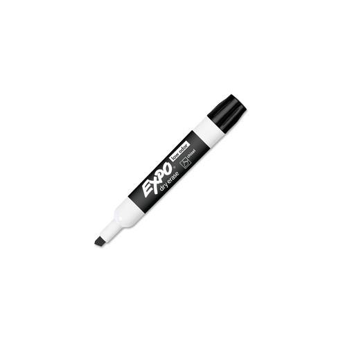 EXPO Large Barrel Dry-Erase Markers - Bold Marker Point - Chisel Marker Point Style - Black