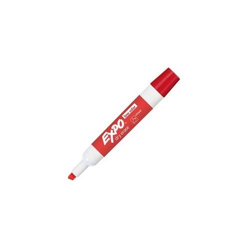 EXPO Large Barrel Dry-Erase Markers - Bold Marker Point - Chisel Marker Point Style - Red