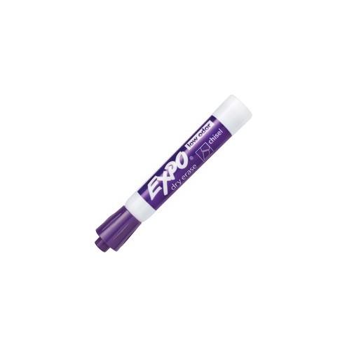 EXPO Large Barrel Dry-Erase Markers - Chisel Marker Point Style - Purple - 12 / Dozen