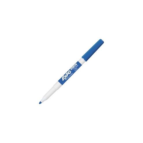 EXPO Low-Odor Dry-erase Markers - Fine Marker Point - Blue - 12 / Dozen