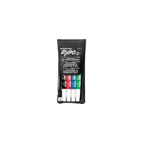 Expo Low Odor Markers - Fine Marker Point - Assorted - 4 / Set