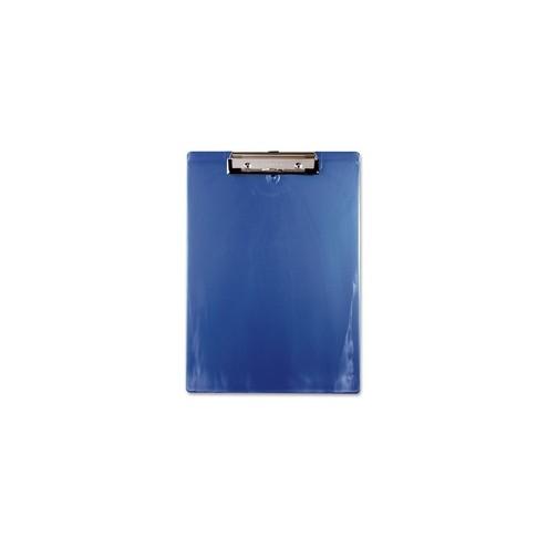 Saunders Recycled Plastic Clipboards with Spring Clip - 0.50" Clip Capacity - 8 1/2" x 11" - Low-profile - Plastic - Ice Blue - 1 Each