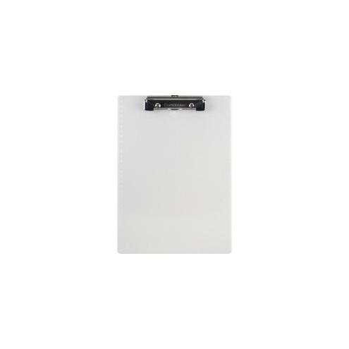 Saunders Recycled Plastic Clipboards with Spring Clip - 0.50" Clip Capacity - 8 1/2" x 11" - Low-profile - Plastic - Pearl - 1 Each