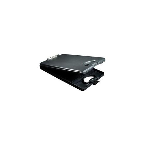 Saunders Deskmate II Portable Desktop - 0.50" Clip Capacity - Stationary - Bottom Opening - 10" x 16" - Low-profile - Polypropylene - Black - 1 / Each