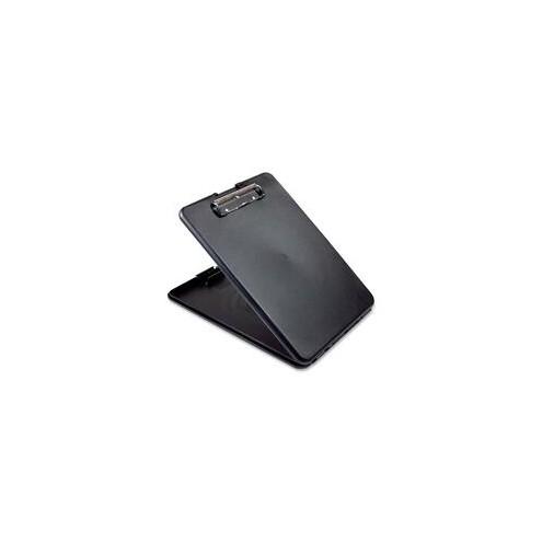 Saunders SlimMate Storage Clipboard - 0.50" Clip Capacity - 9 2/5" x 13 1/2" - Low-profile - Polypropylene - Black - 1 Each