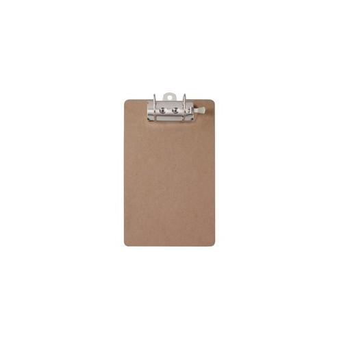 Saunders Lock-O-Matic Dual Arch Ring Archboard - 2.50" Clip Capacity - 9" x 15" - Arch - Hardboard - Brown - 1 / Each