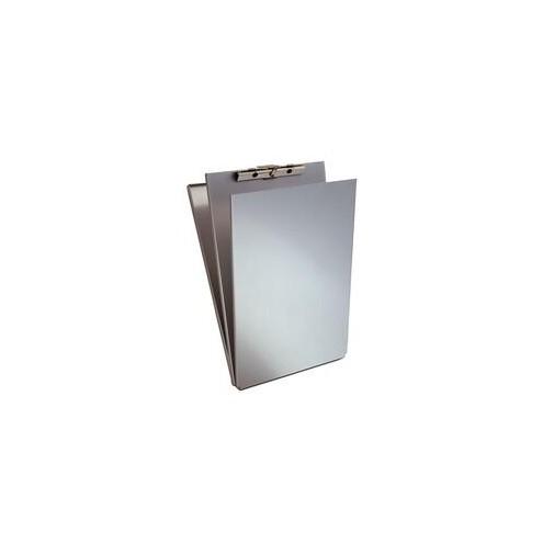 Saunders Top-Opening Storage Clipboard - 1.50" Clip Capacity - Top Opening - 8 1/2" x 14" - Aluminum - Silver - 1 / Each
