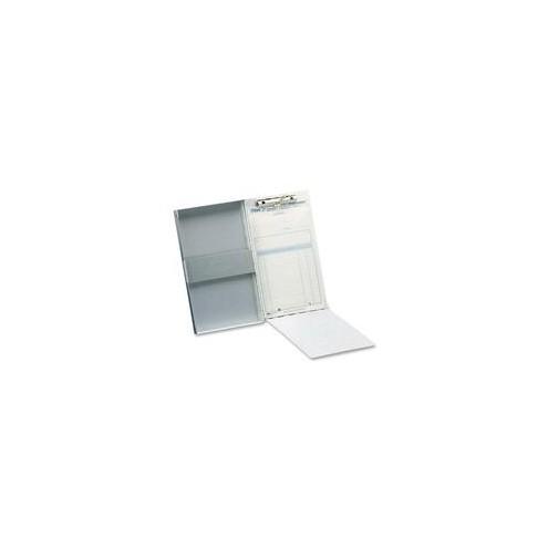 Saunders Snapak Side-open Storage Form Holder - 0.50" Clip Capacity - Storage for 30 x Sheet - Side Opening - 5 21/32" x 9 1/2" - Aluminum - Silver - 1 / Each