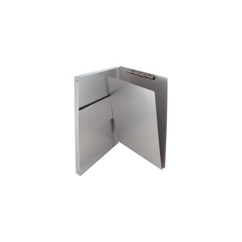 Saunders Snapak Side-open Storage Form Holder - 0.50" Clip Capacity - Storage for 30 x Sheet - Side Opening - 8 1/2" x 14" - Aluminum - Silver - 1 / Each