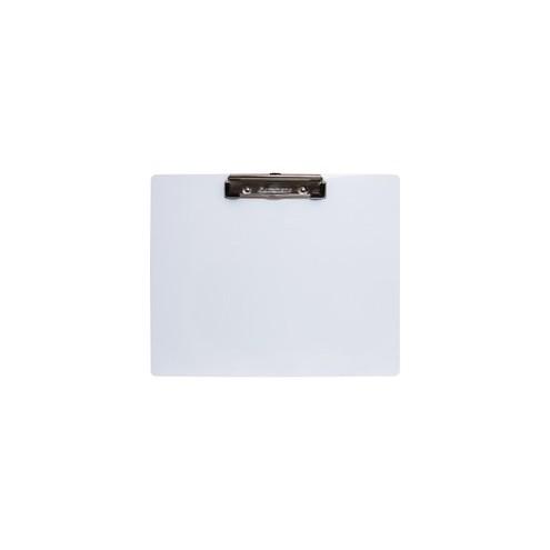 Saunders Landscape Aluminum Clipboard - 8 1/2" x 11" - Low-profile - Aluminum - White - 1 Each