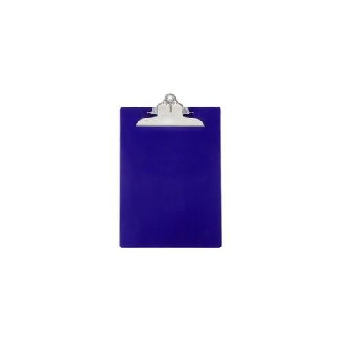 Saunders Recycled Plastic Clipboards - 1" Clip Capacity - 8 1/2" x 11" - Plastic - Blue - 1 / Each