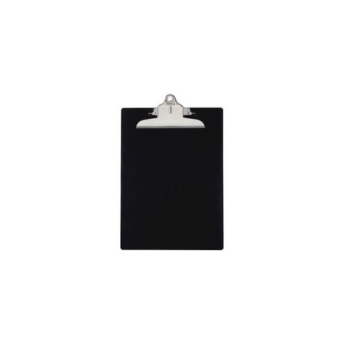 Saunders Recycled Plastic Clipboards - 1" Clip Capacity - 8 1/2" x 11" - Plastic - Black - 1 Each