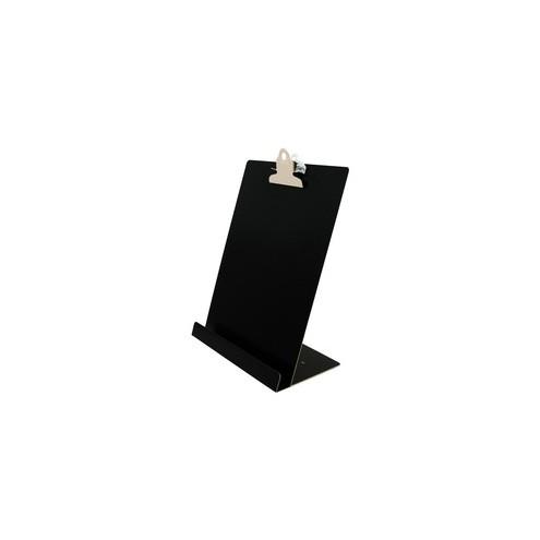 Saunders Document/Tablet Holder Stand - 12.3" x 9.5" x 5" - Aluminum - 1 Each - Black