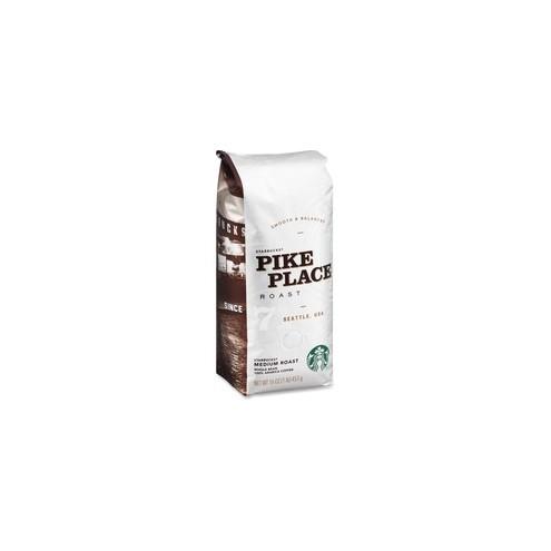 Starbucks Pike Place Medium Roast Coffee - Caffeinated - Pike Place - Medium - 16 oz - 1 Each