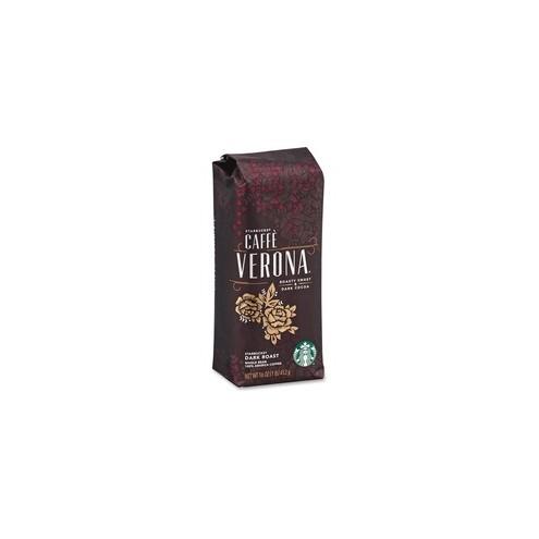 Starbucks Caffe Verona Dark Roast Coffee - Caff&eacute; Verona, Arabica - Dark - 16 oz - 1 Each