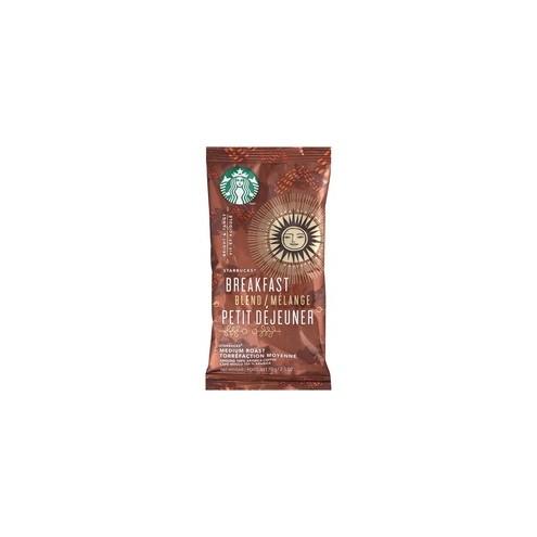 Starbucks Breakfast Blend Single Pot Ground Coffee Portion Pack - Breakfast Blend - Medium - 2.5 oz Per Box - 18 Packet - 18 / Box