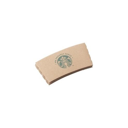 Starbucks WE PROUDLY SERVE Hot Cup Sleeves - 1380 / Carton - Kraft