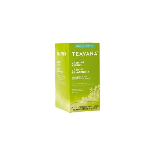 Teavana Jasmine Citrus Green Tea - Green Tea - Jasmine Citrus, Lemon - 0.1 oz Per Bag - 24 Teabag - 24 / Box
