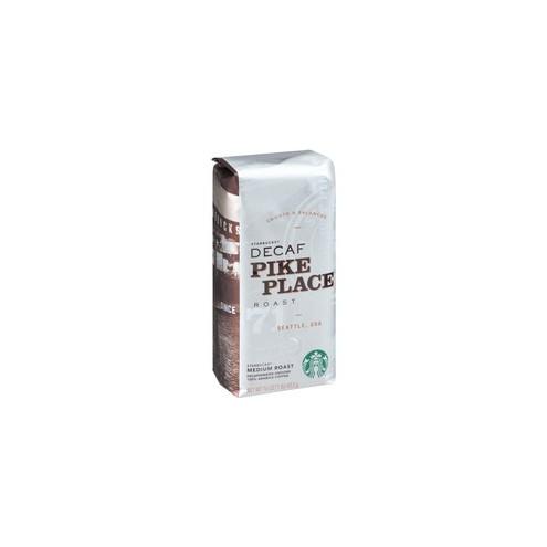 Starbucks Pike Place 1 lb. Decaf Ground Coffee - Decaffeinated - Pike Place, Cocoa, Nut - Medium - 16 oz - 1 Each