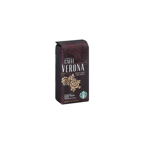 Starbucks Caffe Verona Dark Roast Ground Coffee - Caffe Verona, Dark Cocoa, Roasty Sweet, Latin America, Asia/Pacific, Italian Roast - Dark - 16 oz - 1 Each