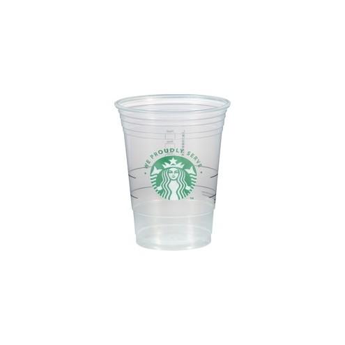 We Proudly Serve Cold Cups - 16 fl oz - 1000 / Carton - Clear, Green - Polypropylene - Cold Drink