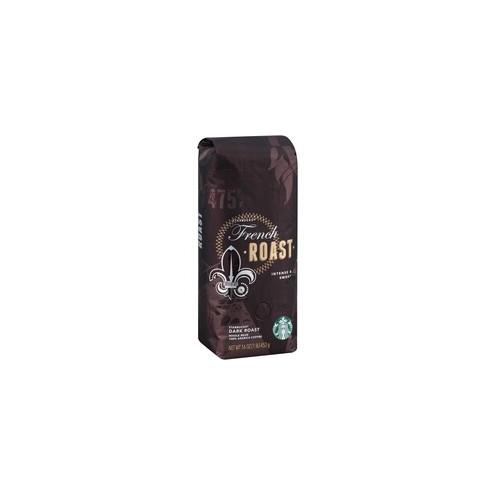 Starbucks French Roast Whole Bean Coffee - Regular - Smoky - French - 16 oz - 1 Each