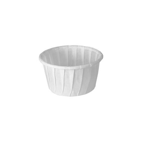 Solo 1.25 oz. Souffle Portion Paper Cups - 1.25 fl oz - 5000 / Carton - White