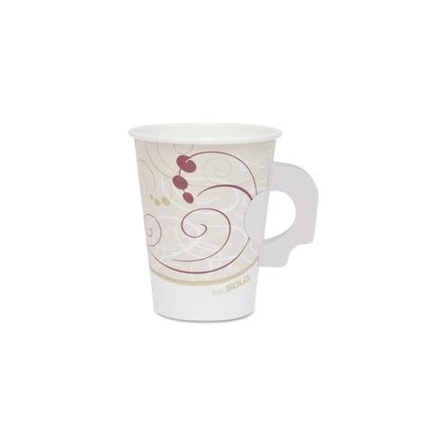 Solo Poly Lined Hot Paper Cups - 8 fl oz - 1000 / Carton - Beige - Paper - Hot Drink, Coffee, Tea, Cocoa
