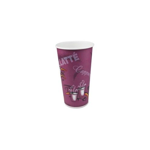 Solo Bistro Disposable Paper Cups - 20 fl oz - 600 / Carton - Poly Paper - Hot Drink, Beverage, Cold Drink