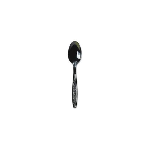 Solo Cup Guildware Heavyweight Plastic Teaspoons - 1000/Carton - 1 x Teaspoon - Breakroom - Disposable - Plastic - Black