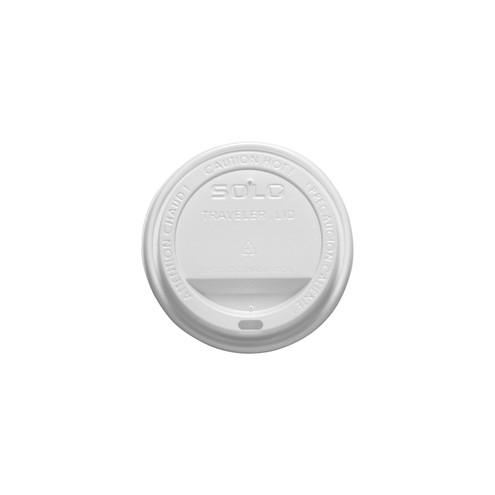 Solo Cup Traveler Hot Cup Lids - Polystyrene - 300 / Carton - White