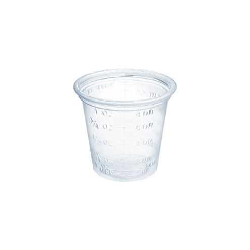 Solo Small Medical/Dental Cups - 1 fl oz - 5000 / Carton - Clear - Plastic - Measuring, Medicine, Medical, Dental