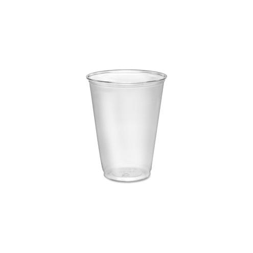 Solo Party Cups for Cold Drink - 10 fl oz - Cone - 1000 / Carton - Clear - Plastic - Cold Drink