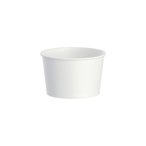 Solo Disposable Food Container - 8 fl oz 21.90" Length 15.60" Width Food Container - Polyethylene - Disposable - White - 1000 Piece(s) / Carton
