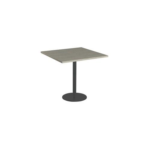Special-T 36" Cantina Hospitality Table - Thermofused Laminate (TFL) Square Top - 36" Table Top Width x 36" Table Top Depth - Assembly Required - Silver Gray