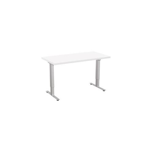 Special-T 24x48" Patriot 2-Stage Sit/Stand Table - White Rectangle Top - 48" Table Top Width x 24" Table Top Depth - 46" Height - Assembly Required - TAA Compliant