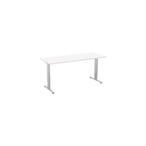 Special-T 24x60" Patriot 2-Stage Sit/Stand Table - White Rectangle Top - 60" Table Top Width x 24" Table Top Depth - 46" Height - Assembly Required - TAA Compliant