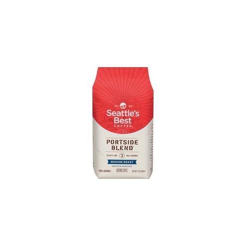 Seattle's Best Coffee Portside Blend Ground Coffee - Level 3 - Regular - Medium - 12 oz Per Packet