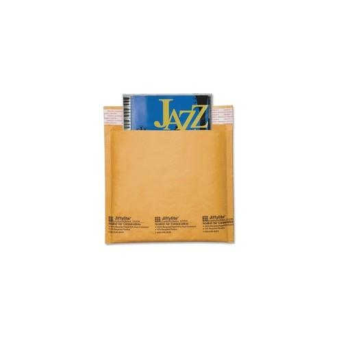 Sealed Air Jiffylite CD/DVD Mailers - CD/DVD - 7 1/4" Width x 8" Length - Peel & Seal - Kraft - 25 / Carton - Satin Gold
