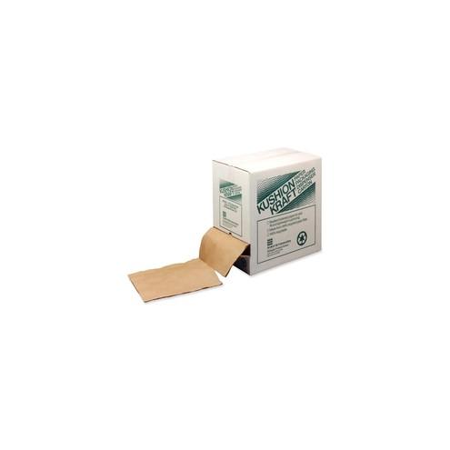 Sealed Air Kushion Kraft Paper Packaging Dispenser - 12" Width x 175 ft Length - 150 mil Thickness - Resilient, Lightweight, Perforated, Puncture Resistant - Kraft