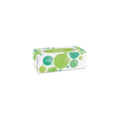 Seventh Generation 100% Recycled Facial Tissues - 2 Ply - White - Paper - Hypoallergenic, Non-chlorine Bleached, Dye-free, Fragrance-free - For Face - 175 Quantity Per Box - 36 / Carton