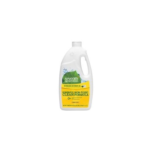 Seventh Generation Dishwasher Detergent - Gel - 42 fl oz (1.3 quart) - Lemon Scent - 6 / Carton