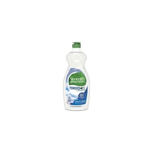 Seventh Generation Dish Liquid - Liquid - 25 fl oz (0.8 quart) - Free & Clear ScentBottle - 12 / Carton