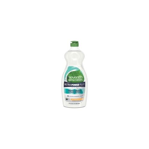 Seventh Generation Ultra Power Plus Dish Liquid - Liquid - 22 fl oz (0.7 quart) - Fresh Scent - 12 / Carton