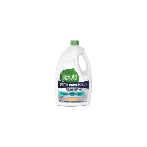 Seventh Generation Ultra Power Plus Dishwasher Detergent - Gel - 65 fl oz (2 quart) - Fresh Scent - 6 / Carton