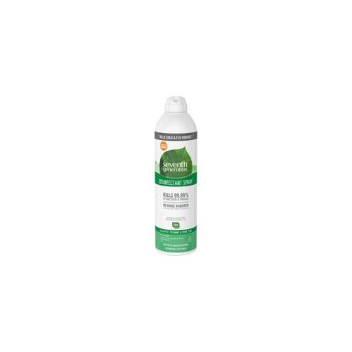 Seventh Generation Disinfectant Cleaner - Spray - 13.9 fl oz (0.4 quart) - Eucalyptus Spearmint & Thyme Scent - 8 / Carton - Clear