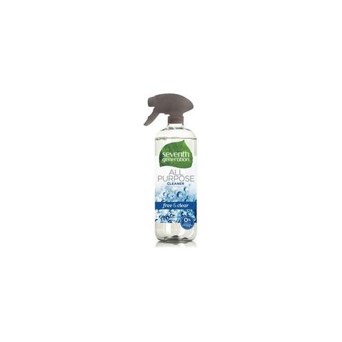 Seventh Generation All Purpose Cleaner - Spray - 23 fl oz (0.7 quart) - 8 / Carton - Clear