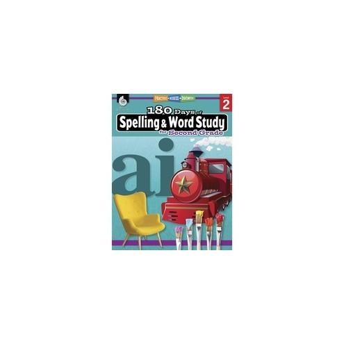 Shell Education 180 Days Spelling/Study Workbook Printed Book - Book - Grade 2